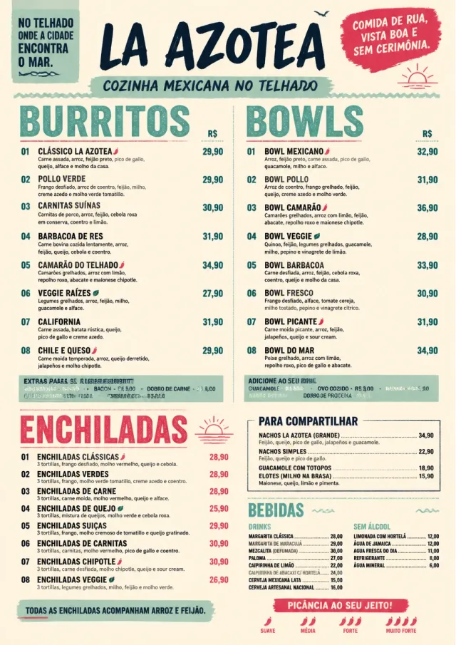 Street Stall Energy mexican-menu menu template preview