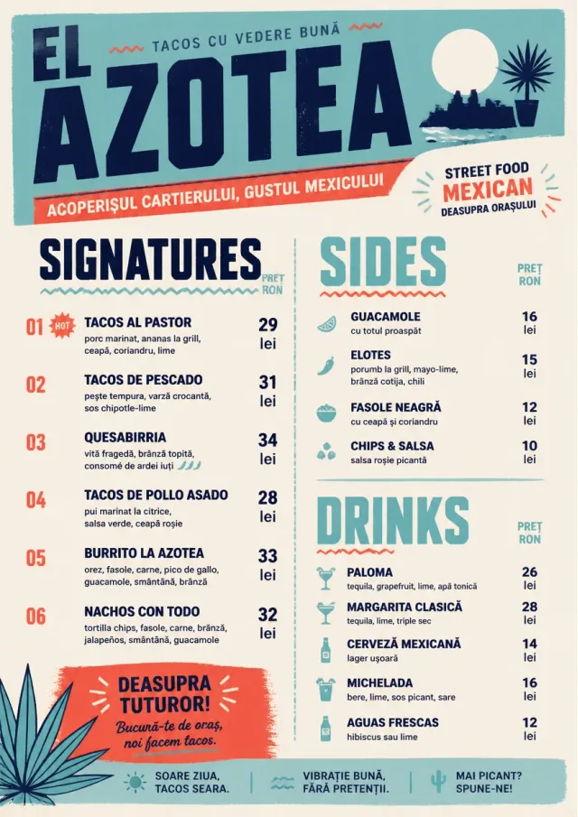 Street Stall Flyer mexican-menu menu template preview
