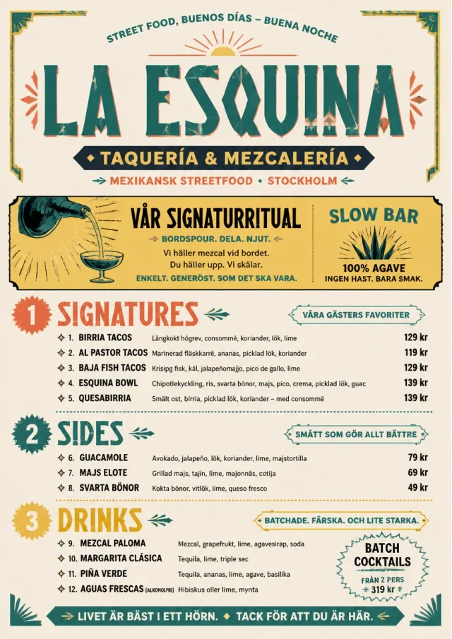 Street Stall Flyer mexican-menu menu template preview