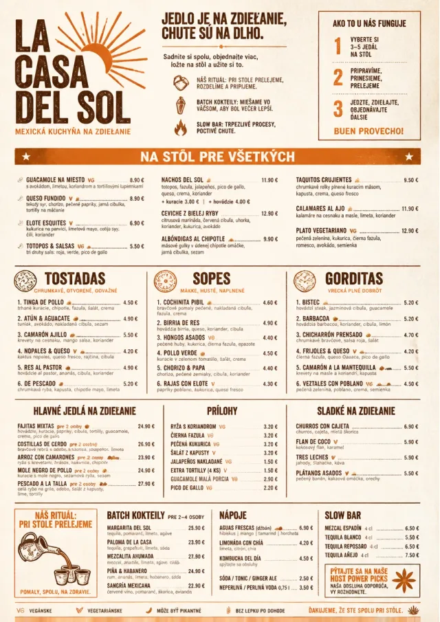Family Style Feast mexican-menu menu template preview