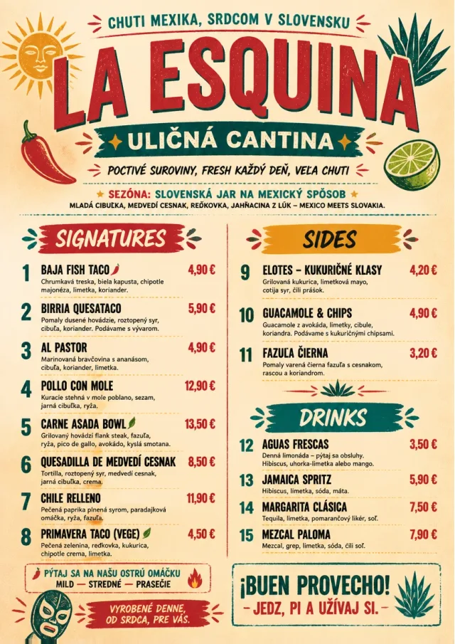 Street Stall Flyer mexican-menu menu template preview