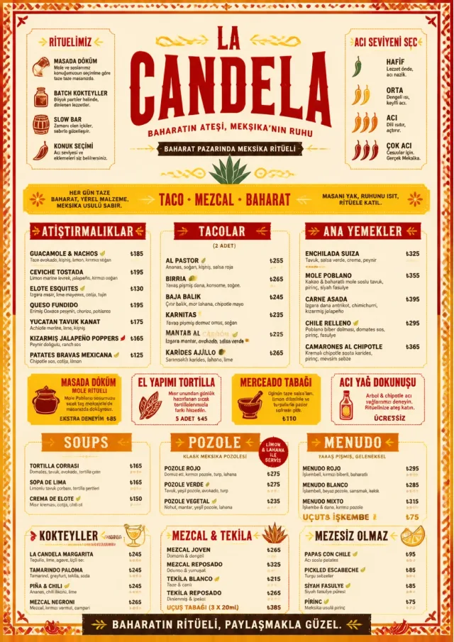 Spice Market Bold mexican-menu menu template preview