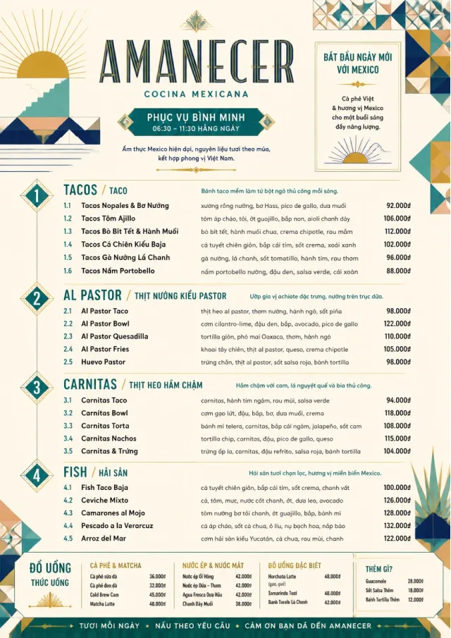 Modern Fusion mexican-menu menu template preview