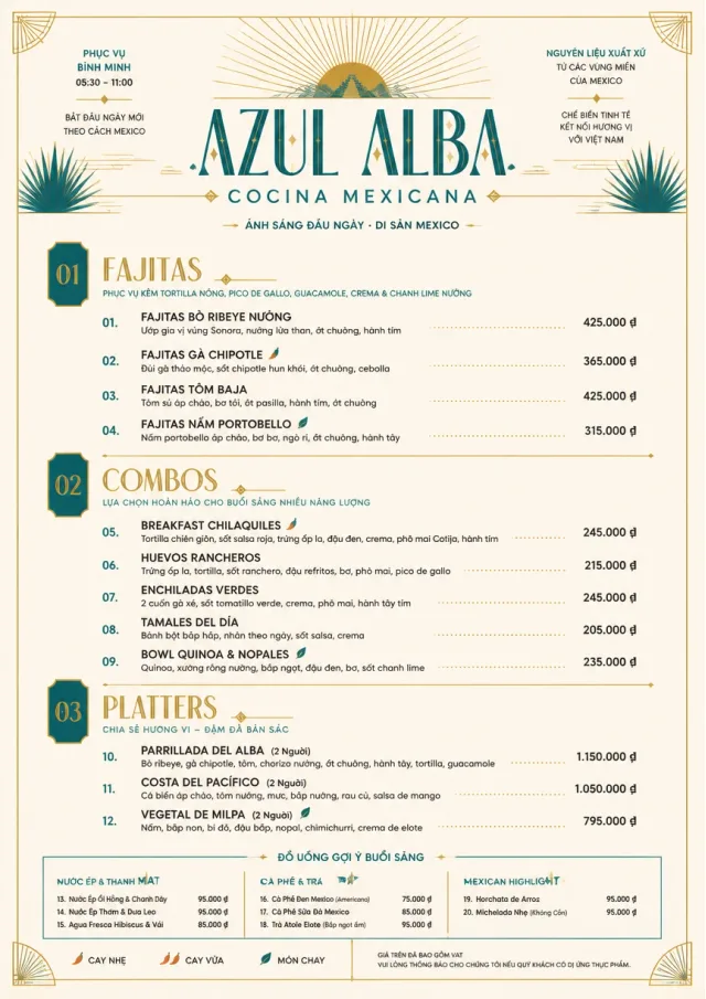 Fine Regional mexican-menu menu template preview
