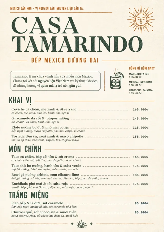 Chef Carte Brève mexican-menu menu template preview