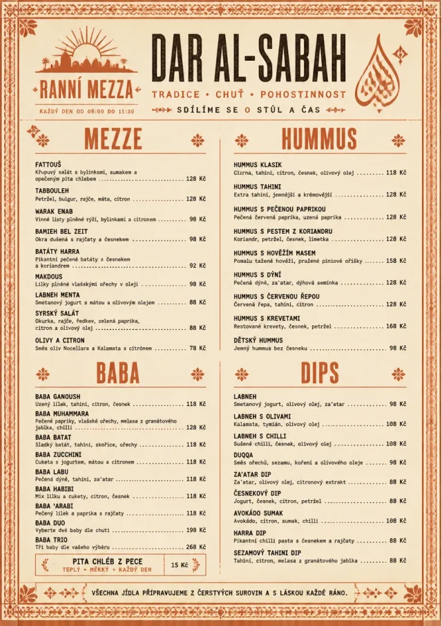 Heritage Tradition middle-eastern-menu menu template preview
