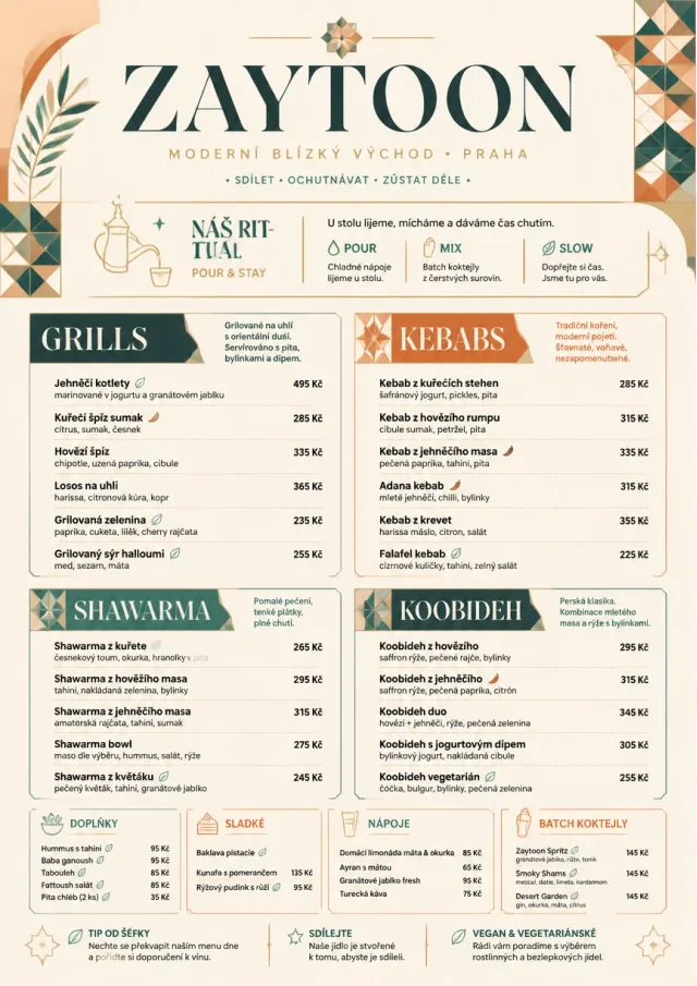 Modern Fusion middle-eastern-menu menu template preview