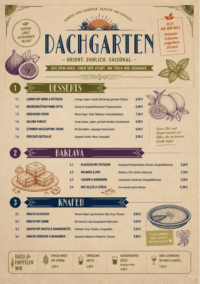 Farm Table Rustic middle-eastern-menu menu template preview