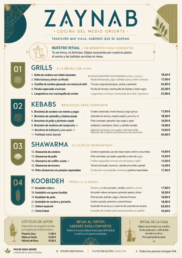Modern Fusion middle-eastern-menu menu template preview