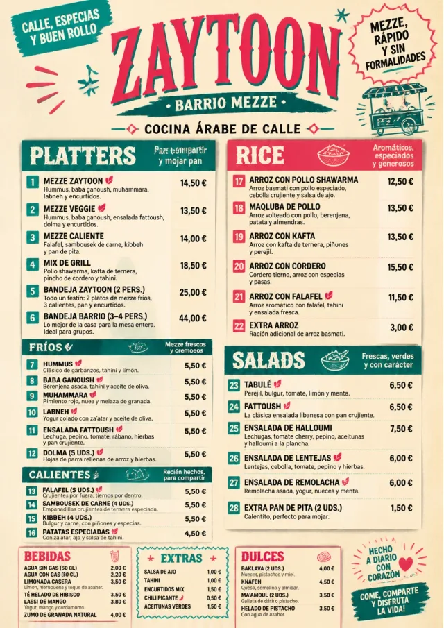 Street Stall Energy middle-eastern-menu menu template preview