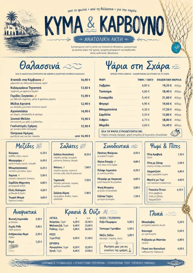 Coastal Regional middle-eastern-menu menu template preview