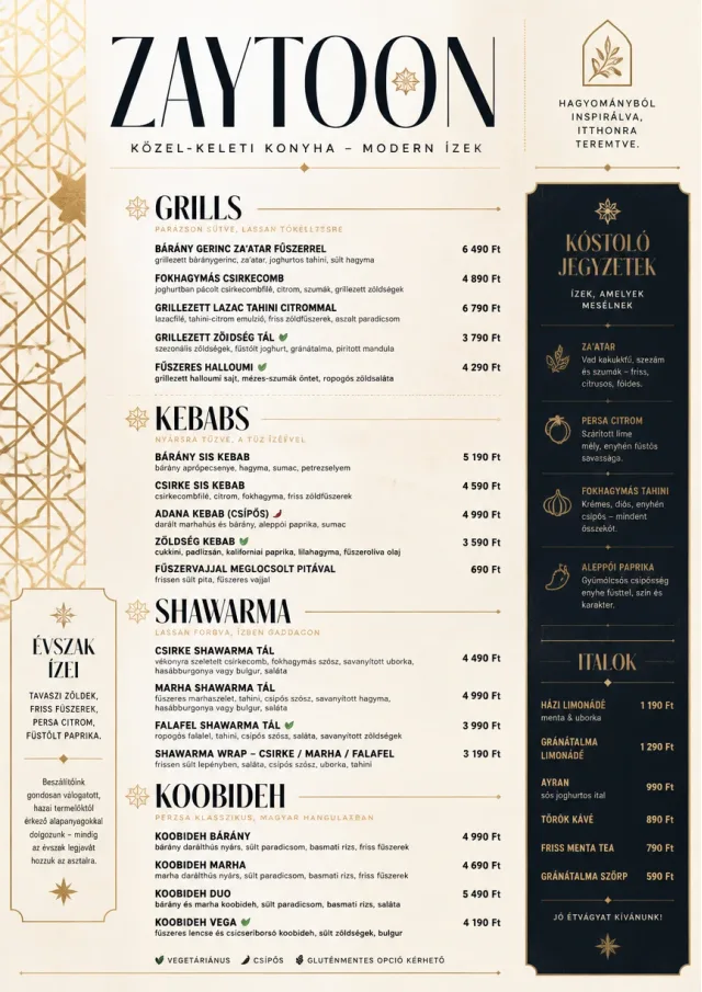 Modern Fusion middle-eastern-menu menu template preview