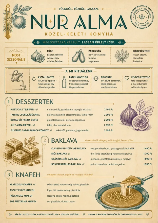 Farm Table Rustic middle-eastern-menu menu template preview
