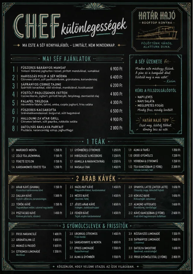 Chef Specials Board middle-eastern-menu menu template preview
