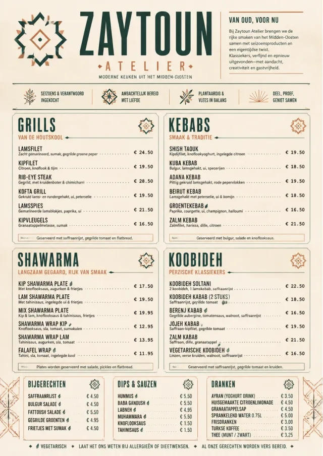 Modern Fusion middle-eastern-menu menu template preview