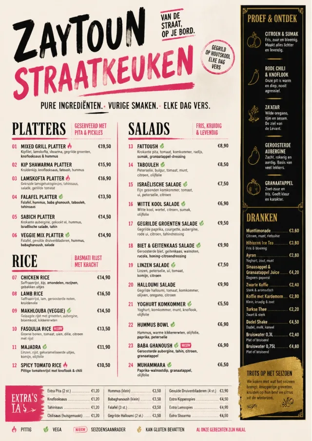 Street Stall Energy middle-eastern-menu menu template preview