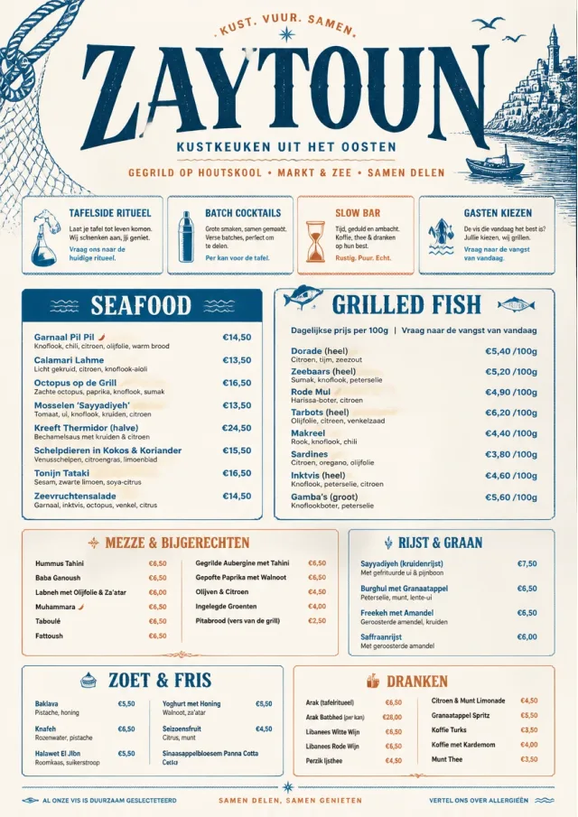 Coastal Regional middle-eastern-menu menu template preview