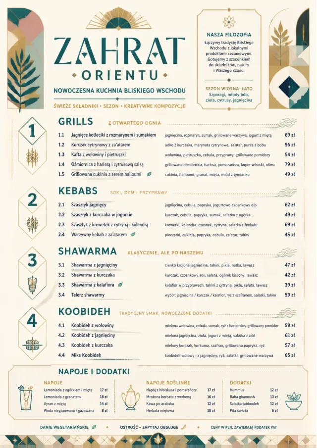 Modern Fusion middle-eastern-menu menu template preview