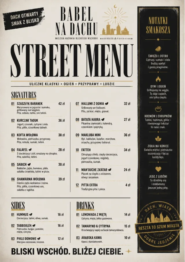 Street Stall Flyer middle-eastern-menu menu template preview