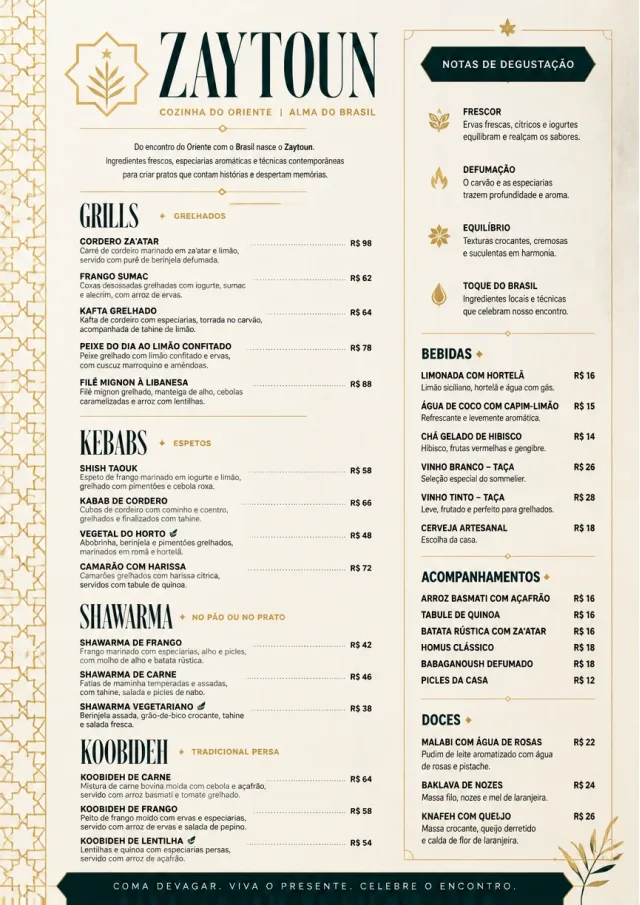 Modern Fusion middle-eastern-menu menu template preview