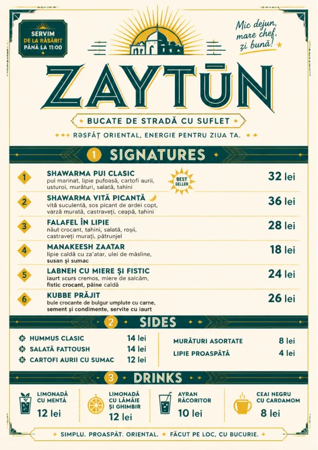 Street Stall Flyer middle-eastern-menu menu template preview