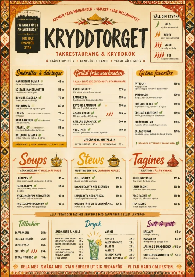 Spice Market Bold middle-eastern-menu menu template preview