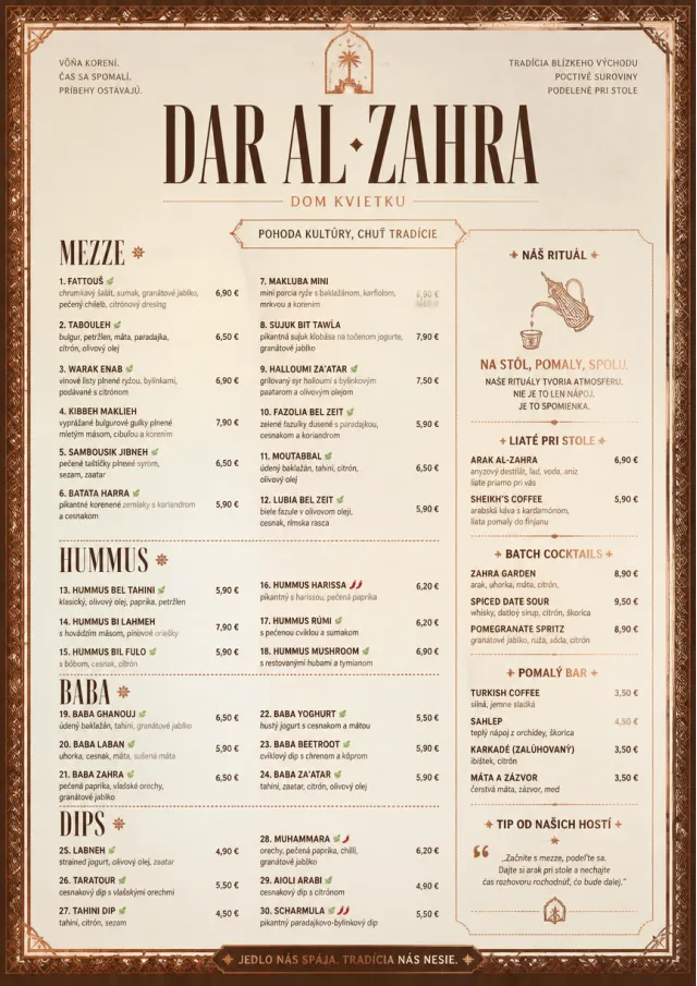 Heritage Tradition middle-eastern-menu menu template preview
