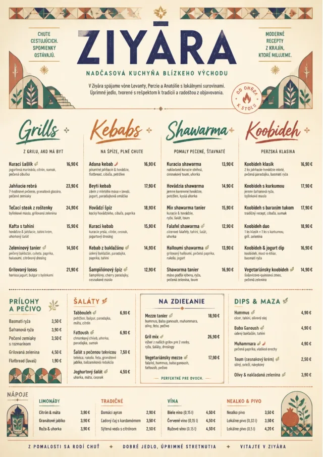 Modern Fusion middle-eastern-menu menu template preview
