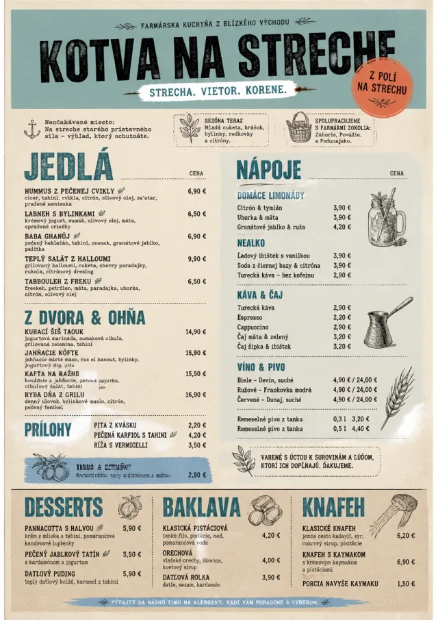 Farm Table Rustic middle-eastern-menu menu template preview