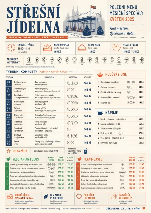 School Canteen monthly-menu menu template preview