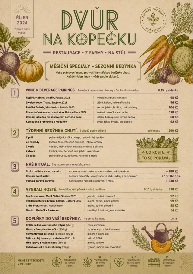 Seasonal Farm Box monthly-menu menu template preview