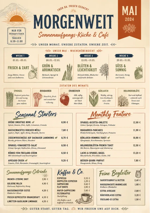 Monthly Seasonal monthly-menu menu template preview