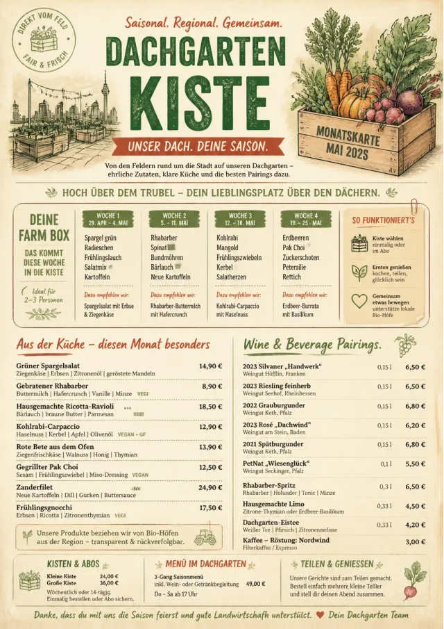 Seasonal Farm Box monthly-menu menu template preview