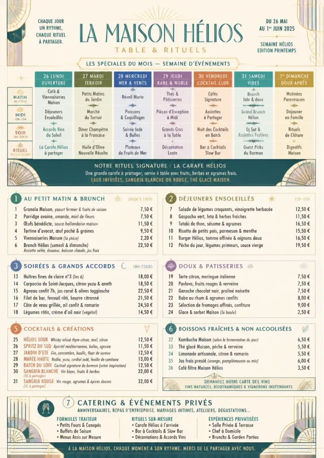 Event Week Schedule monthly-menu menu template preview