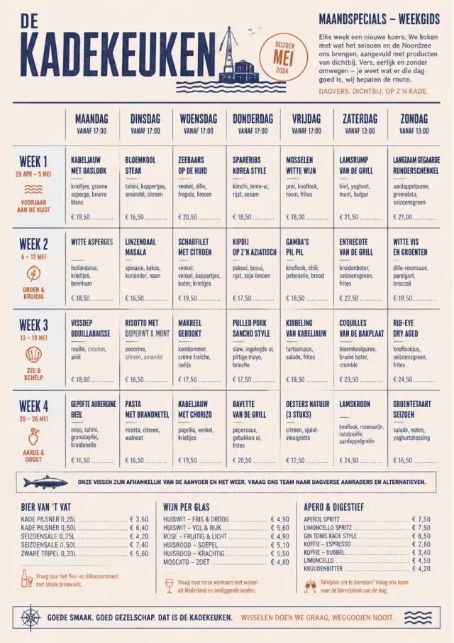 Weekly Grid monthly-menu menu template preview
