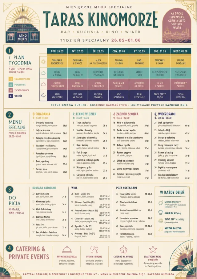 Event Week Schedule monthly-menu menu template preview