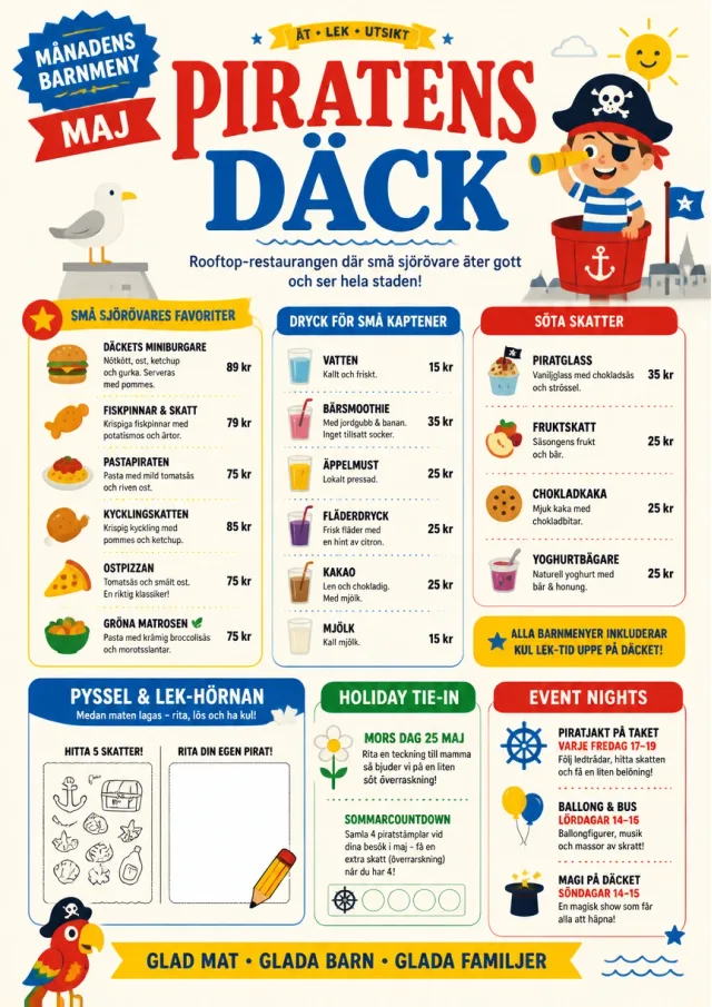 Kids Playful monthly-menu menu template preview