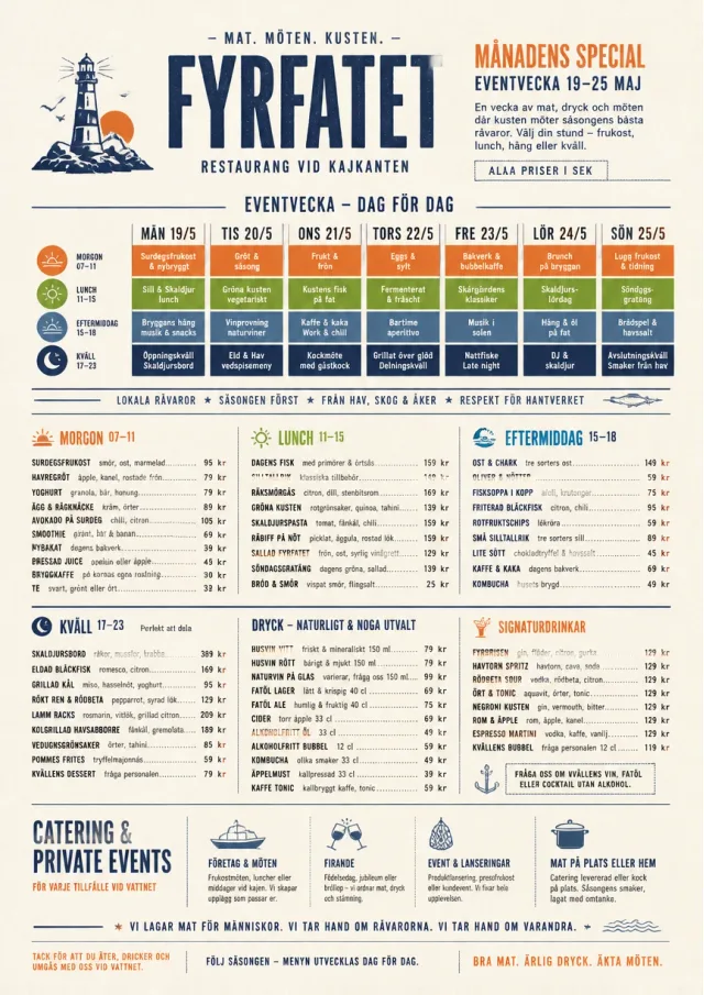 Event Week Schedule monthly-menu menu template preview