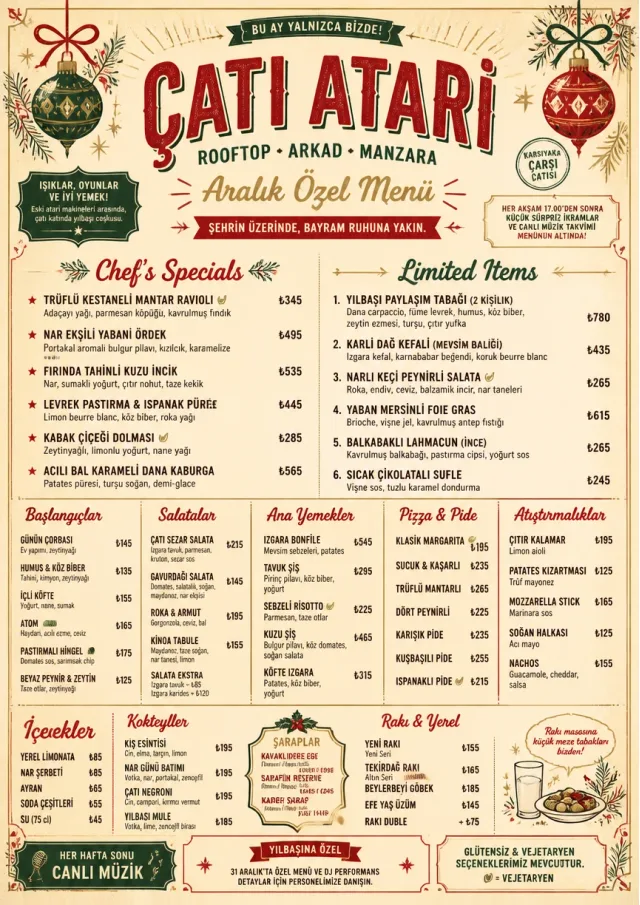 Holiday Festive monthly-menu menu template preview