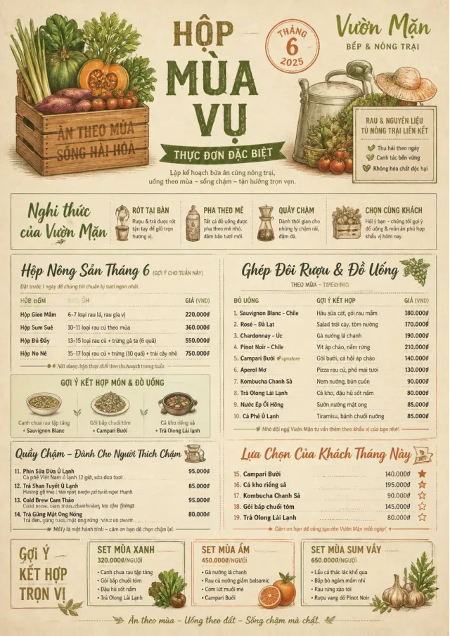 Seasonal Farm Box monthly-menu menu template preview