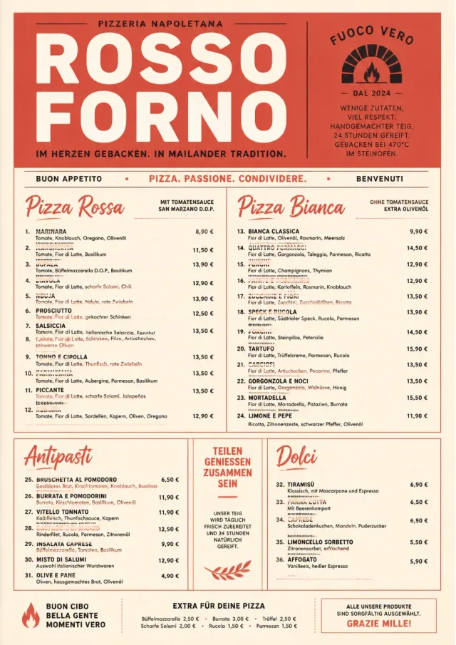 milanese modern pizza-menu menu template preview