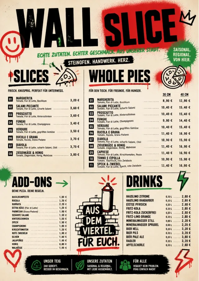 street art bold pizza-menu menu template preview