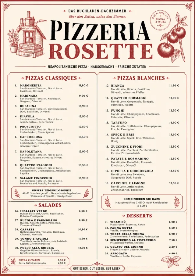parisian bistro pizza-menu menu template preview