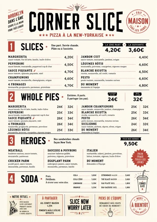 Brooklyn Slice Shop pizza-menu menu template preview