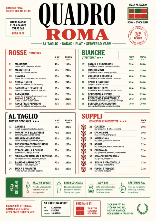 Roman Al Taglio pizza-menu menu template preview