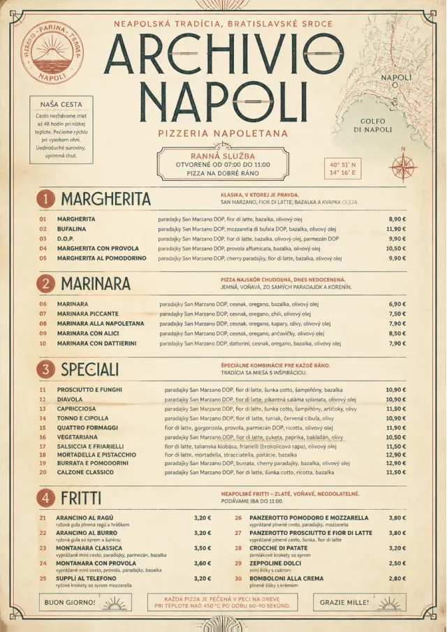 Neapolitan Archive pizza-menu menu template preview