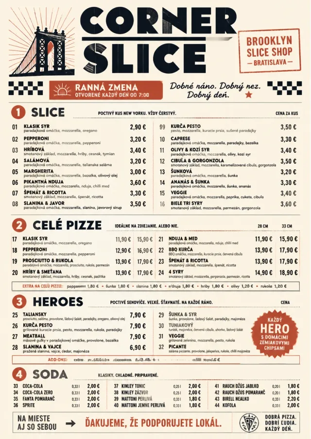Brooklyn Slice Shop pizza-menu menu template preview
