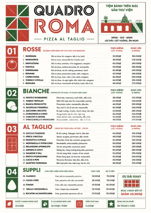 Roman Al Taglio pizza-menu menu template preview