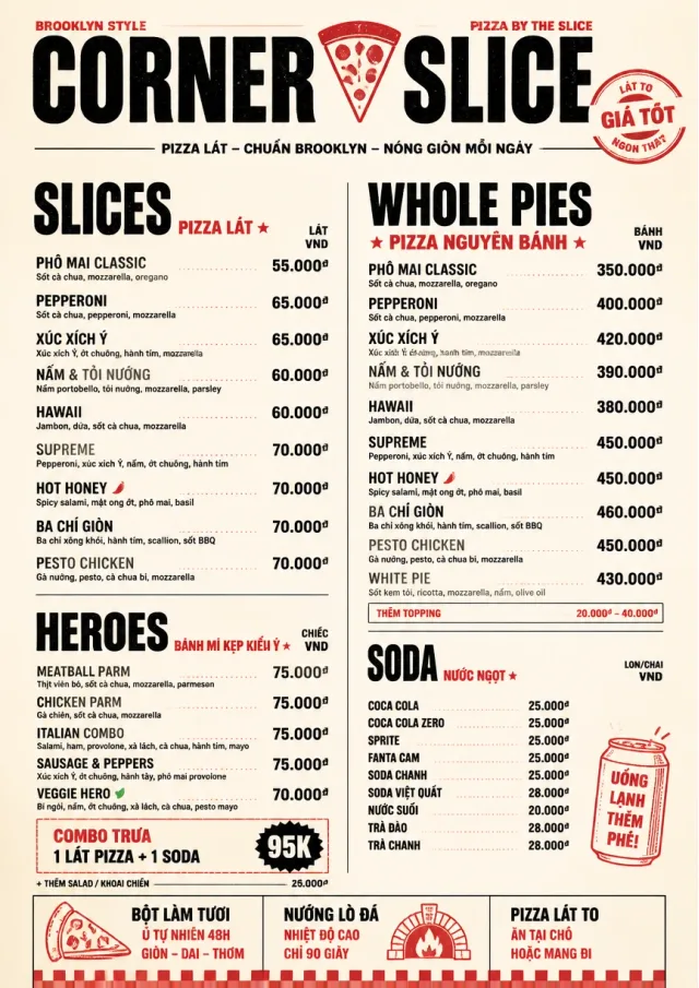 Brooklyn Slice Shop pizza-menu menu template preview