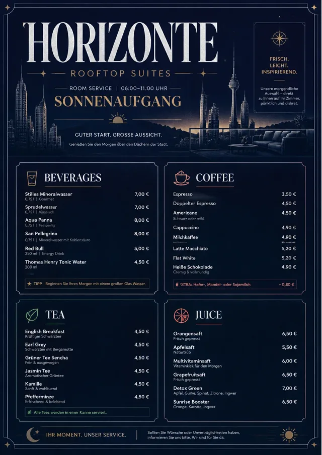 Rooftop Skyline room-service-menu menu template preview